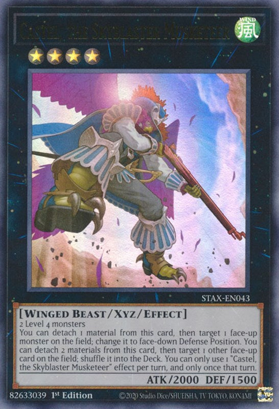 Castel, the Skyblaster Musketeer [STAX-EN043] Ultra Rare 