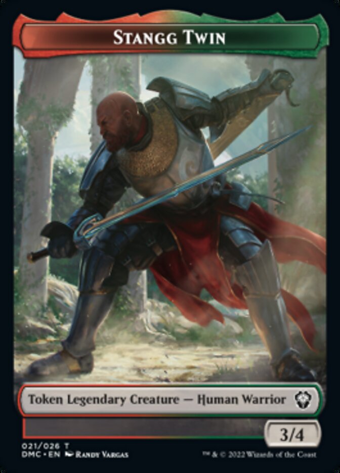 Phyrexian // Stangg Twin Double-Sided Token [Dominaria United Tokens] 