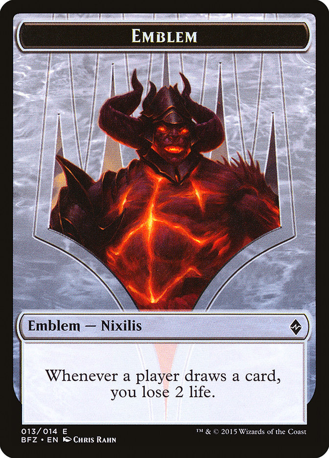 Ob Nixilis Reignited Emblem [Battle for Zendikar Tokens] 