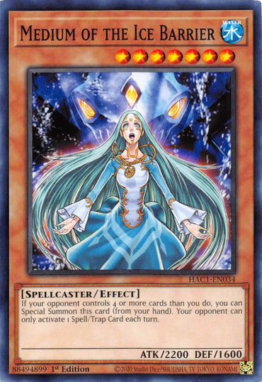 Medium of the Ice Barrier (Duel Terminal) [HAC1-EN034] Parallel Rare 