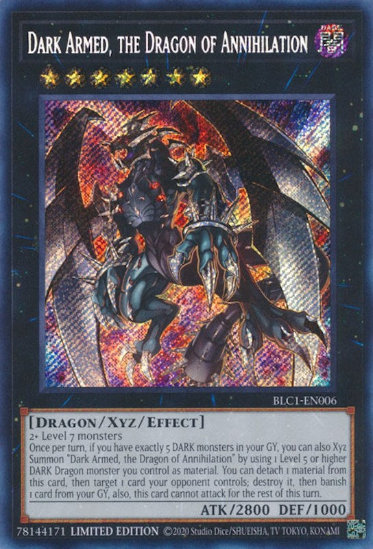 Dark Armed, the Dragon of Annihilation [BLC1-EN006] Secret Rare 