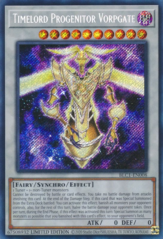 Timelord Progenitor Vorpgate [BLC1-EN008] Secret Rare 
