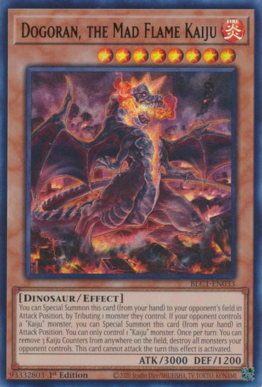 Dogoran, the Mad Flame Kaiju [BLC1-EN033] Ultra Rare 