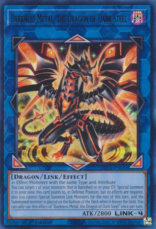 Darkness Metal, the Dragon of Dark Steel [BLC1-EN044] Ultra Rare 