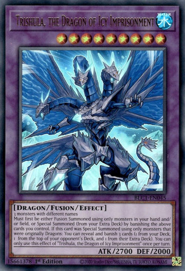 Trishula, the Dragon of Icy Imprint [BLC1-EN045] Ultra Rare 