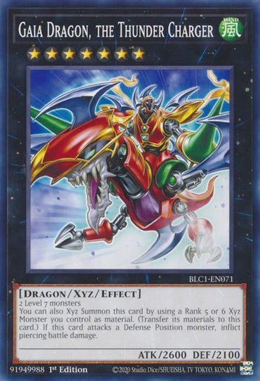 Gaia Dragon, the Thunder Charger [BLC1-EN071] Common 