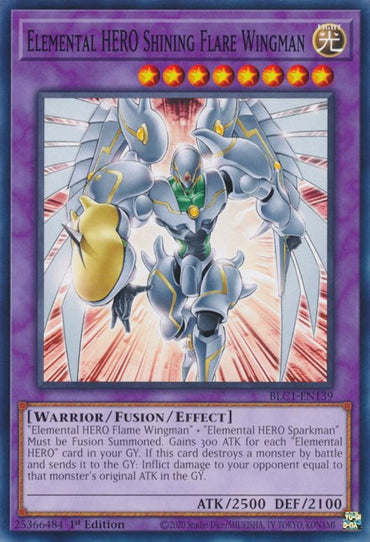 Elemental HERO Shining Flare Wingman [BLC1-EN139] Common 