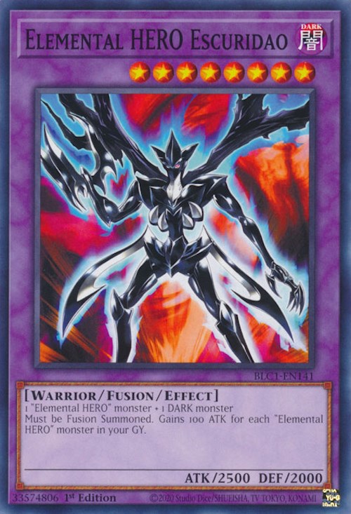 Elemental HERO Escuridao [BLC1-EN141] Common 