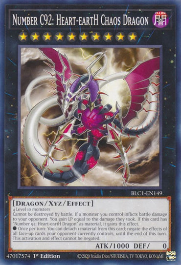 Number C92: Heart-eartH Chaos Dragon [BLC1-EN149] Common 