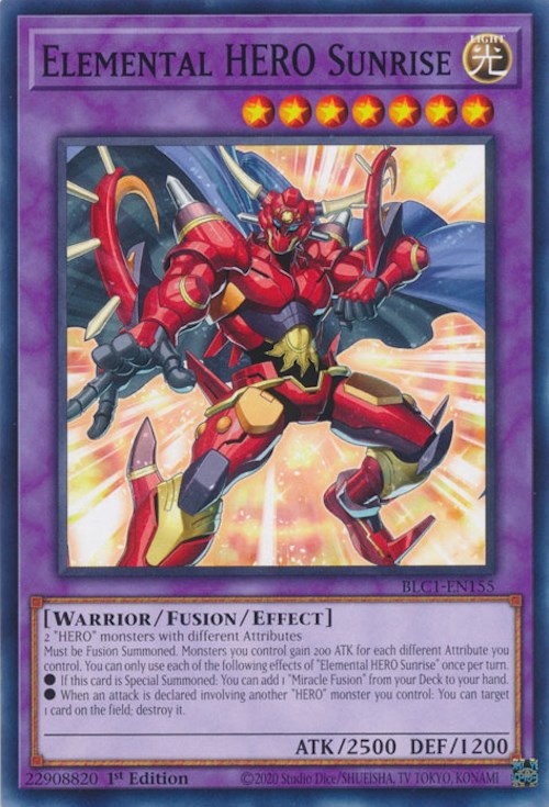 Elemental HERO Sunrise [BLC1-EN155] Common 