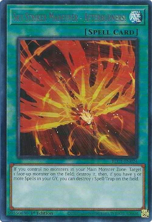 Sky Striker Maneuver - Afterburners! (Silver) [BLC1-EN024] Ultra Rare 