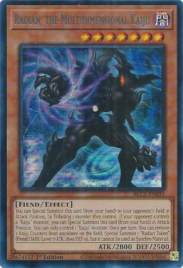 Radian, the Multidimensional Kaiju (Silver) [BLC1-EN035] Ultra Rare 