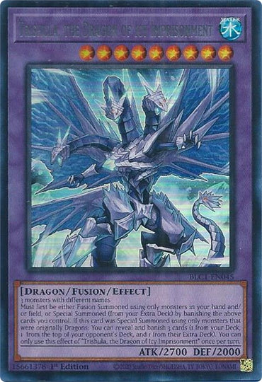Trishula, the Dragon of Icy Imprisonment (Silver) [BLC1-EN045] Ultra Rare 