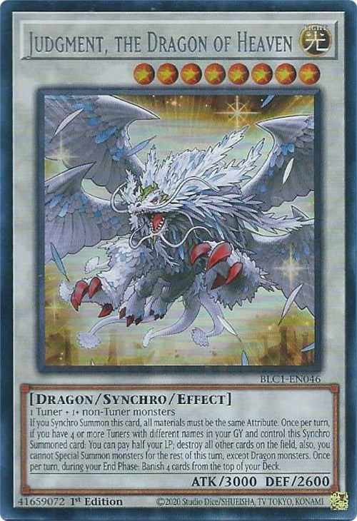 Judgment, the Dragon of Heaven (Silver) [BLC1-EN046] Ultra Rare 
