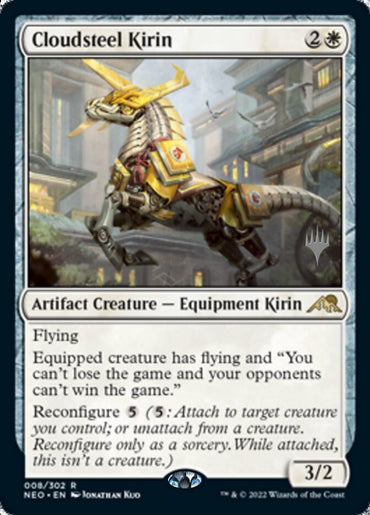 Cloudsteel Kirin (Promo Pack) [Kamigawa: Neon Dynasty Promos] 