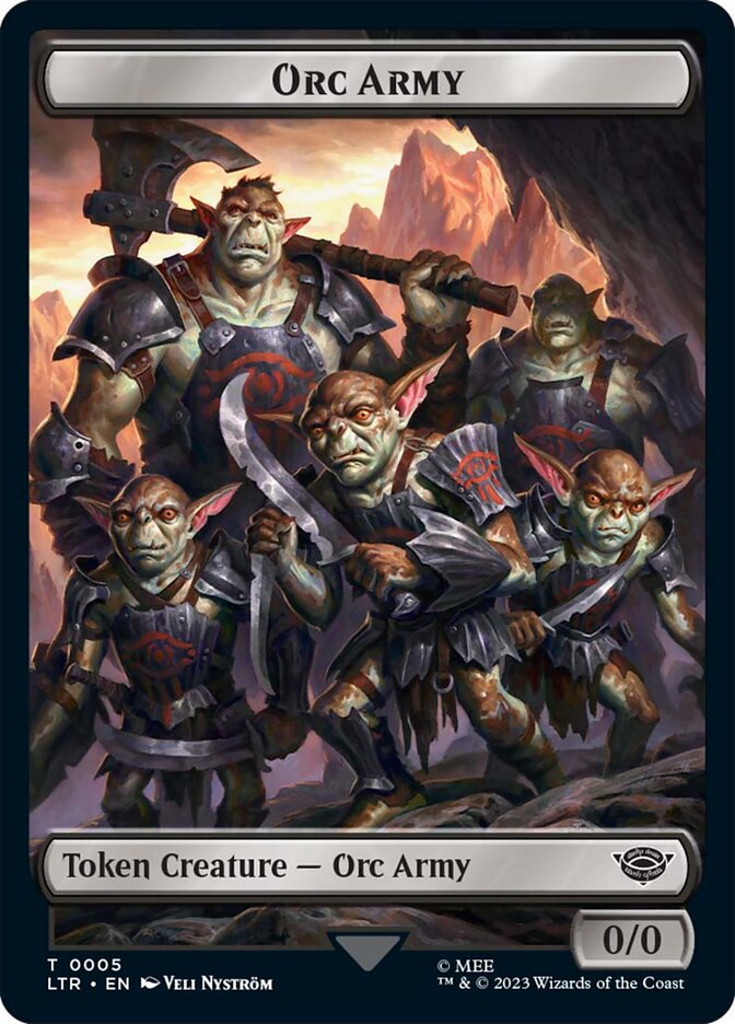 Orc Army Token (05) [The Lord of the Rings: Tales of Middle-Earth Tokens] 