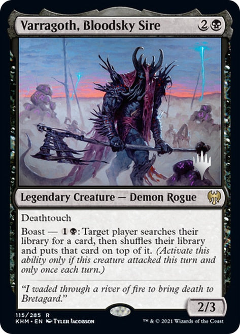 Varragoth, Bloodsky Sire (Promo Pack) [Kaldheim Promos] 