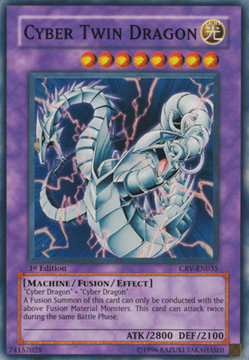 Cyber ​​Twin Dragon [CRV-EN035] Super Rare 