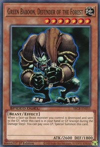 Green Baboon, Defender of the Forest [SBCB-EN053] Common 