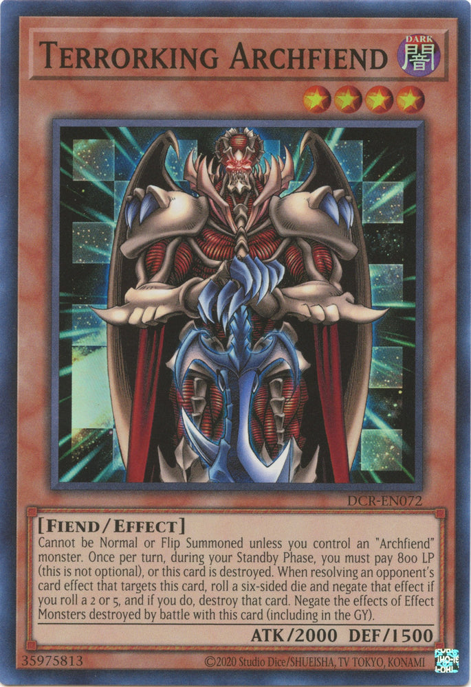 Terrorking Archfiend (25th Anniversary) [DCR-EN072] Super Rare 