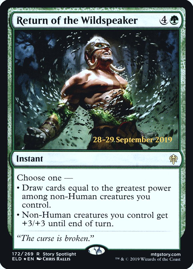 Return of the Wildspeaker [Throne of Eldraine Prerelease Promos] 