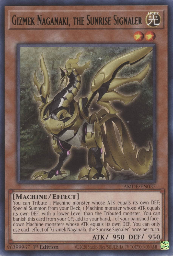 Gizmek Naganaki, the Sunrise Signaler [AMDE-EN037] Rare 