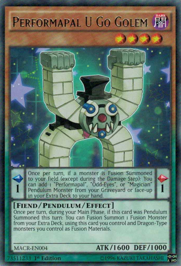 Performapal U Go Golem [MACR-EN004] Rare 