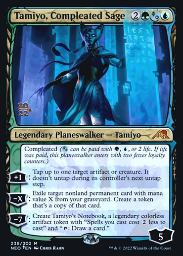 Tamiyo, Compleated Sage [Kamigawa: Neon Dynasty Prerelease Promos] 