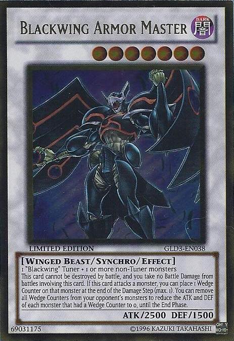 Blackwing Armor Master [GLD3-EN038] Gold Rare 