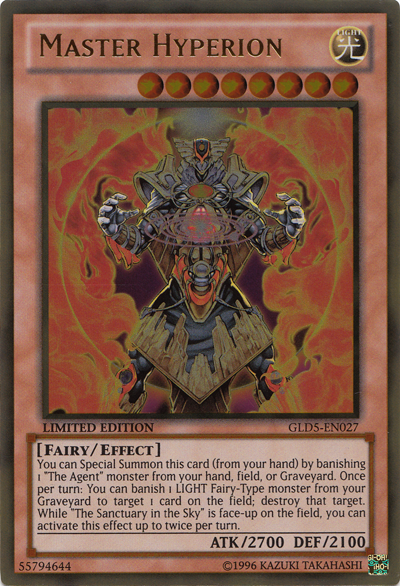 Master Hyperion [GLD5-EN027] Gold Rare 
