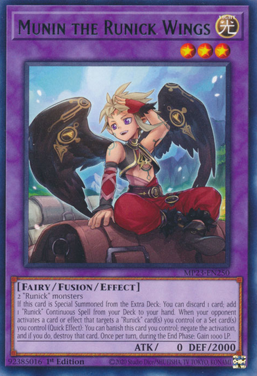 Munin the Runick Wings [MP23-EN250] Rare 