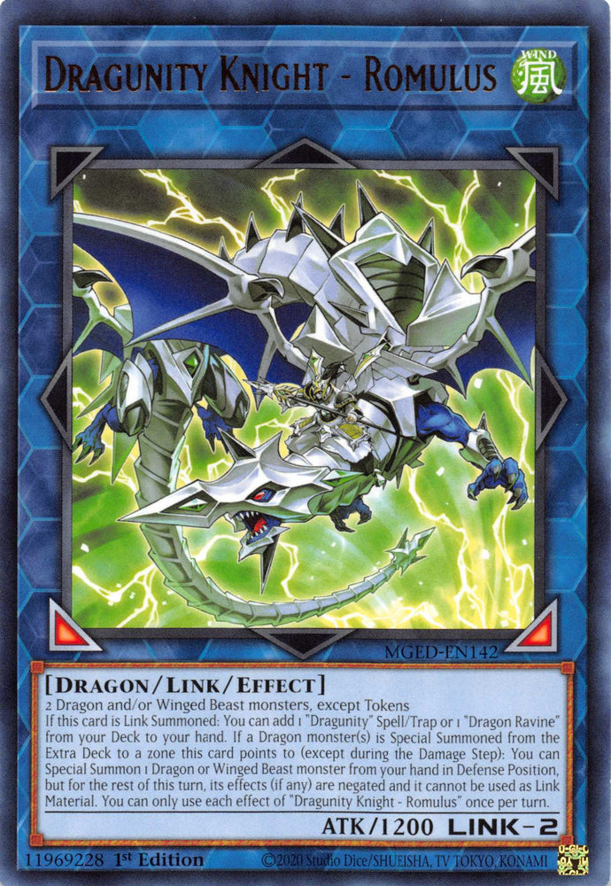 Dragunity Knight - Romulus [MGED-EN142] Rare 