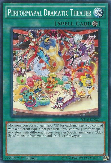 Performapal Dramatic Theater [YS16-EN021] Common 