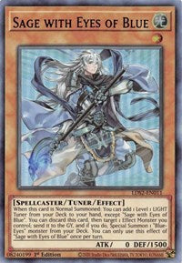Sage with Eyes of Blue (Purple) [LDS2-EN011] Ultra Rare 
