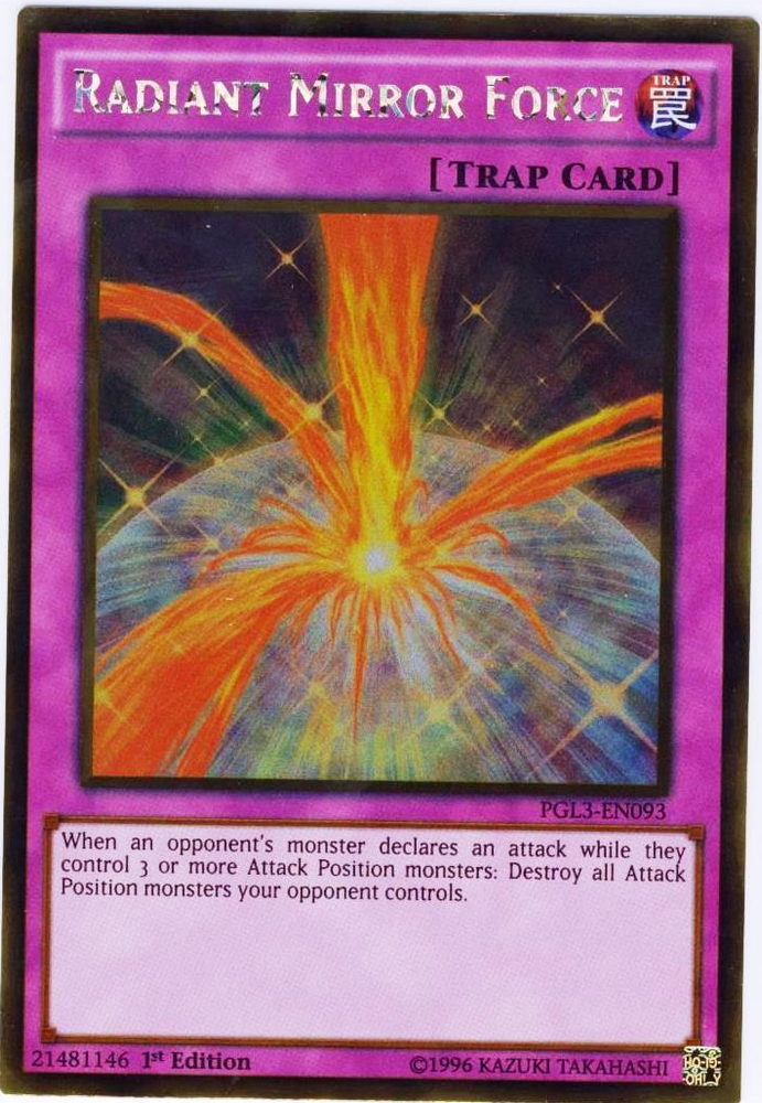 Radiant Mirror Force [PGL3-EN093] Gold Rare 