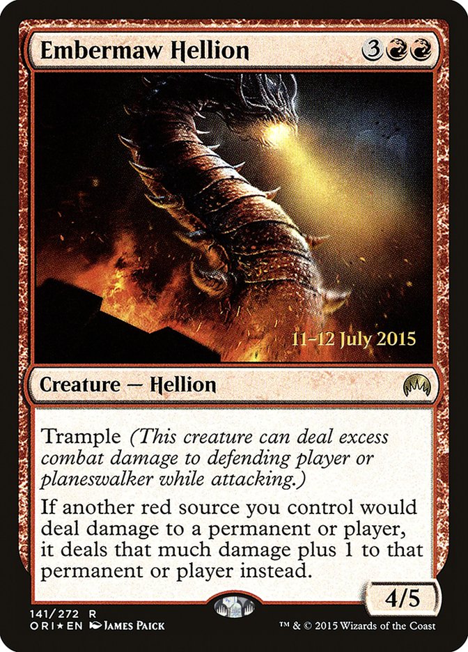 Embermaw Hellion [Magic Origins Prerelease Promos] 