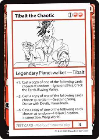 Tibalt the Chaotic (2021 Edition) [Mystery Booster Playtest Cards] 