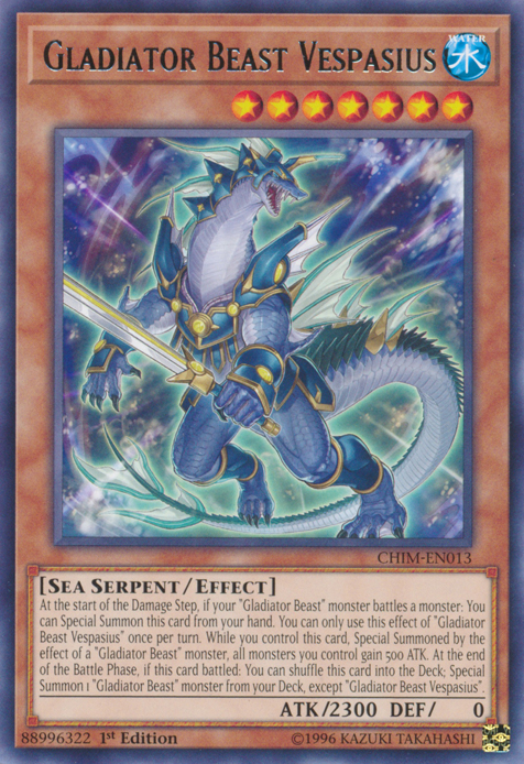 Gladiator Beast Vespasius [CHIM-EN013] Rare 