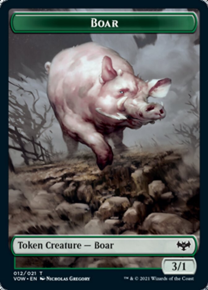 Boar Token [Innistrad: Crimson Vow Tokens] 