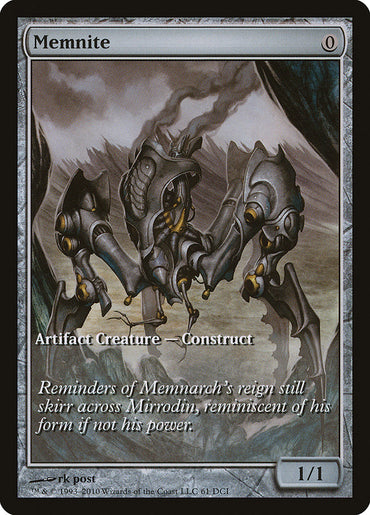 Memnite (Game Day) (Extended Art) [Scars of Mirrodin Promos] 