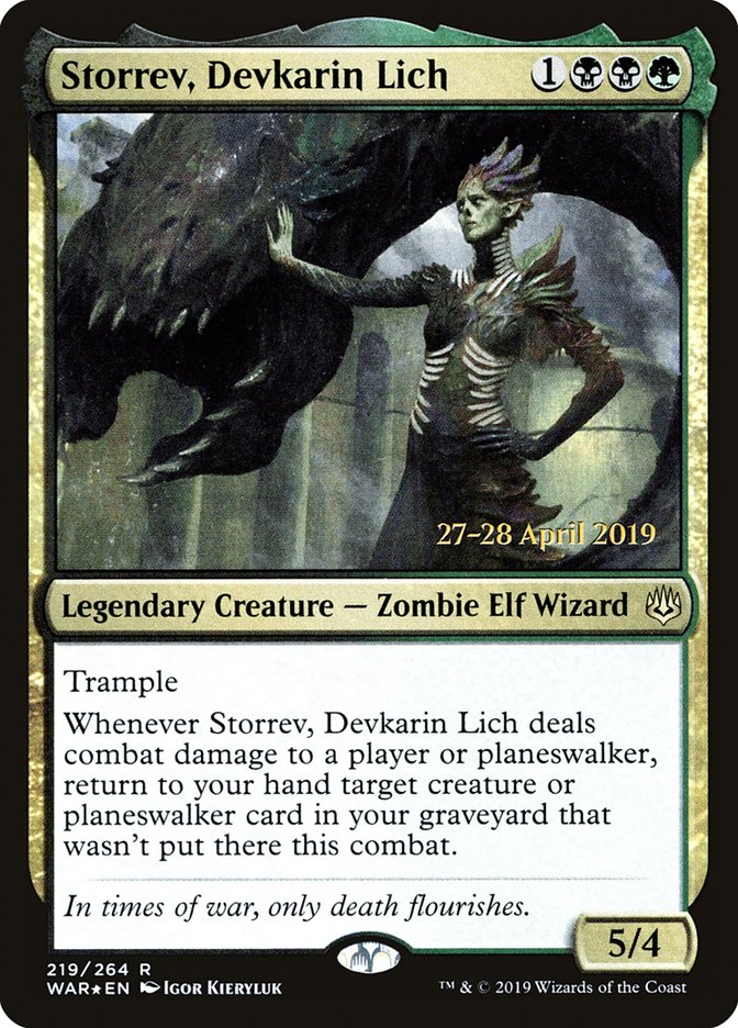 Storrev, Devkarin Lich [War of the Spark Prerelease Promos] 