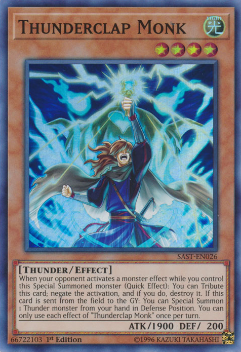 Thunderclap Monk [SAST-EN026] Super Rare 