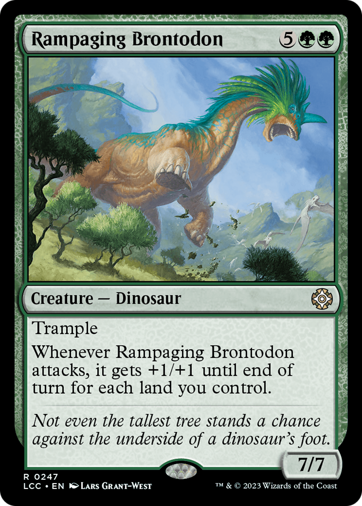 Rampaging Brontodon [The Lost Caverns of Ixalan Commander] 