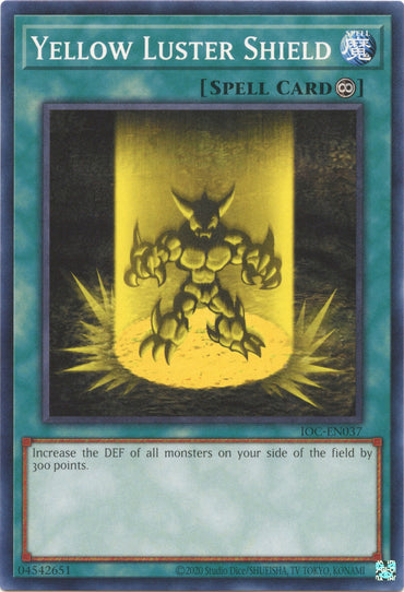 Yellow Luster Shield (25th Anniversary) [IOC-EN037] Common 