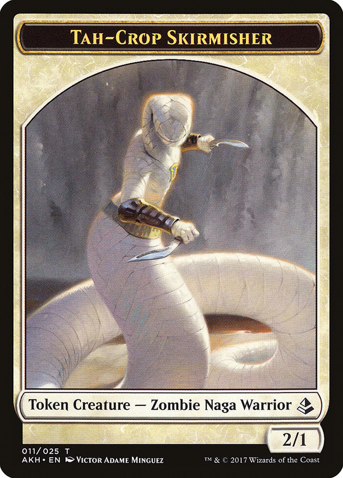 Tah-Crop Skirmisher // Cat Double-Sided Token [Amonkhet Tokens] 