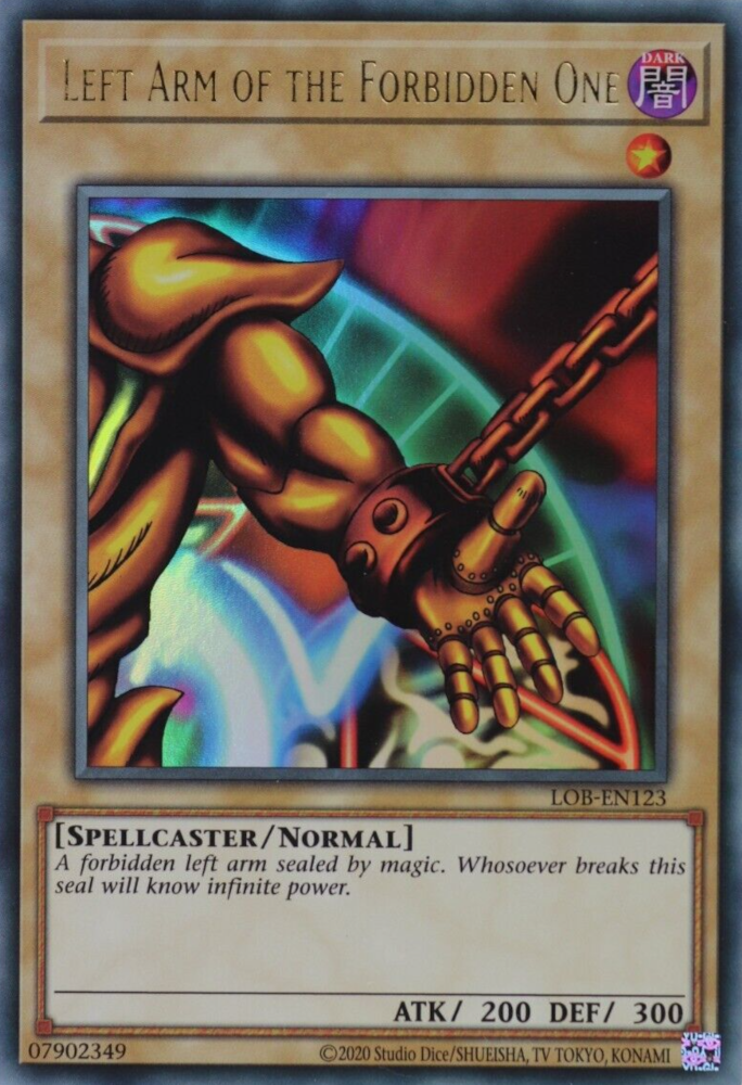 Left Arm of the Forbidden One (25th Anniversary) [LOB-EN123] Ultra Rare 