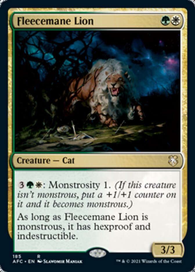 Fleecemane Lion [Dungeons &amp; Dragons: Adventures in the Forgotten Realms Commander] 