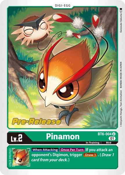 Pinamon [BT6-004] [Double Diamond Pre-Release Cards] 