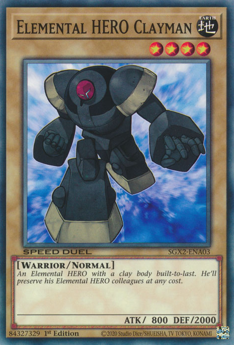 Elemental HERO Clayman [SGX2-ENA03] Common 