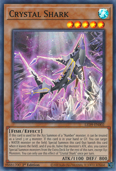 Crystal Shark [LED9-EN002] Super Rare 